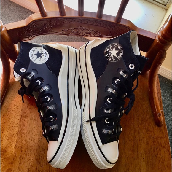 Size 10 - Converse Chuck Taylor All Star 70 x Kim Jones Black/Egret 2021 - Picture 4 of 11